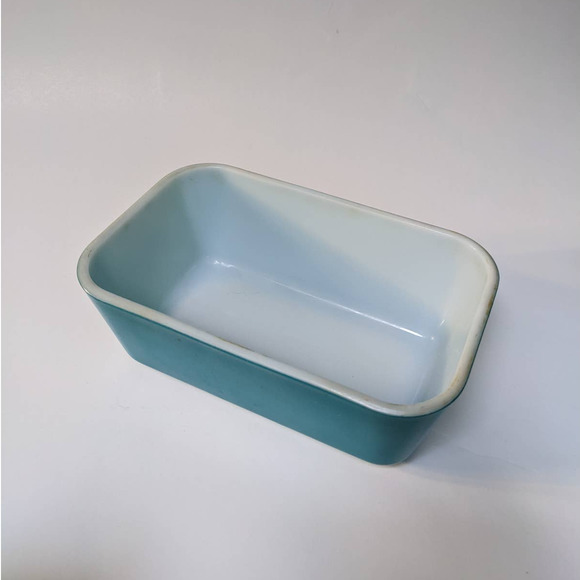Vintage Pyrex Blue 0502 Refrigerator Dish Blue Fridgie Pyrex Dish 50s Blue Pyrex - Picture 6 of 10